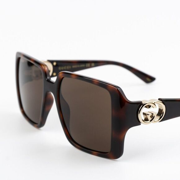 SALE! NEW Gucci GG1692S 002 Havana Brown Square Women Sunglasses main image 11